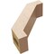 Ekena Millwork 3-inch W x 8-inch D x 8-inch H Burlington Rough Cedar Woodgrain TimberThane Knee Brace, Primed BRCUR03X08X08BURRCPR - alternate 4